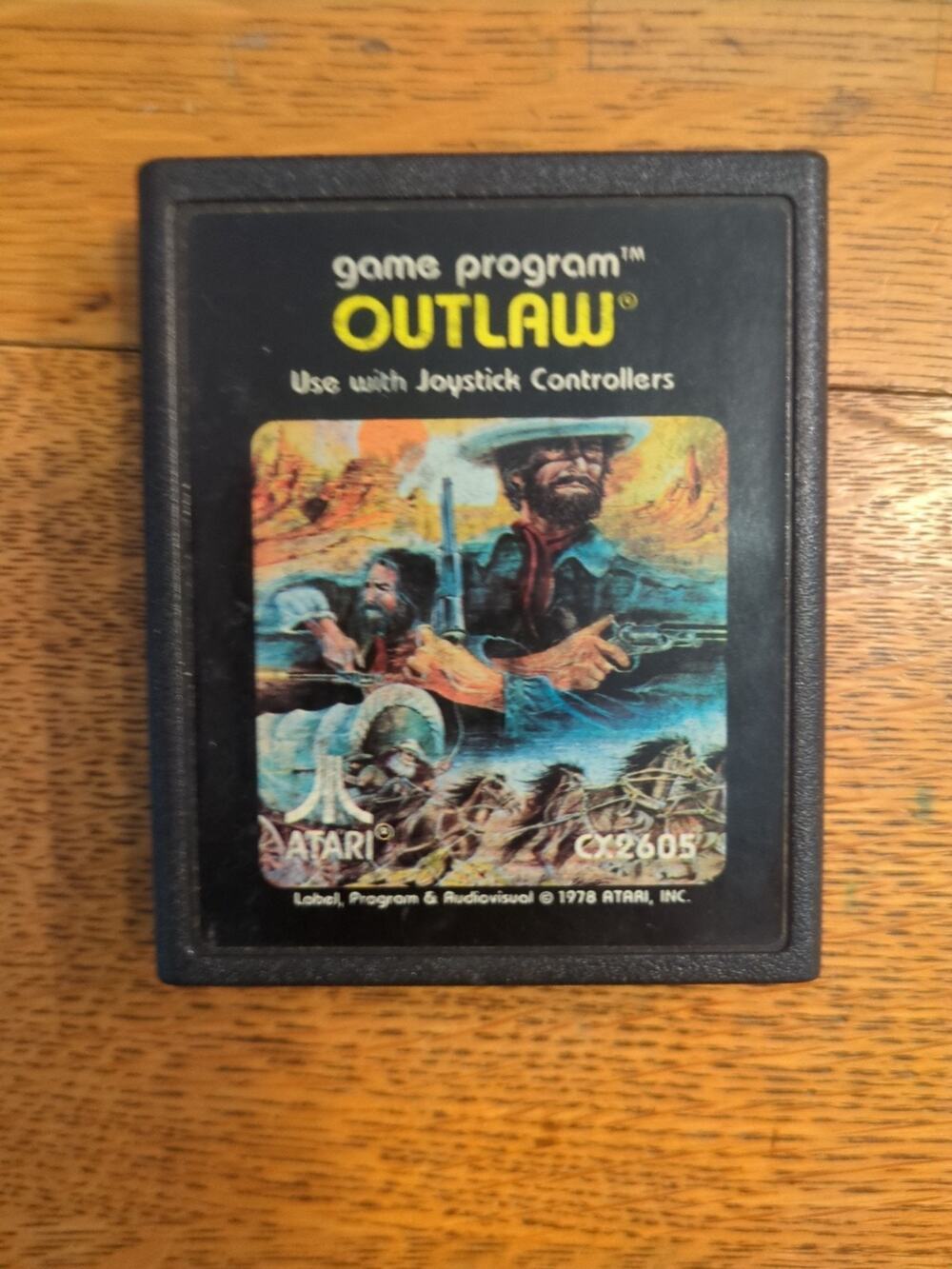 OUTLAW - Atari 2600 (1978) CX2605 -TESTED- Cartridge Only
